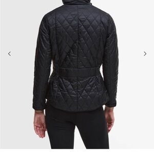 Barbour Black Quilted Belted Puffer Jacket
